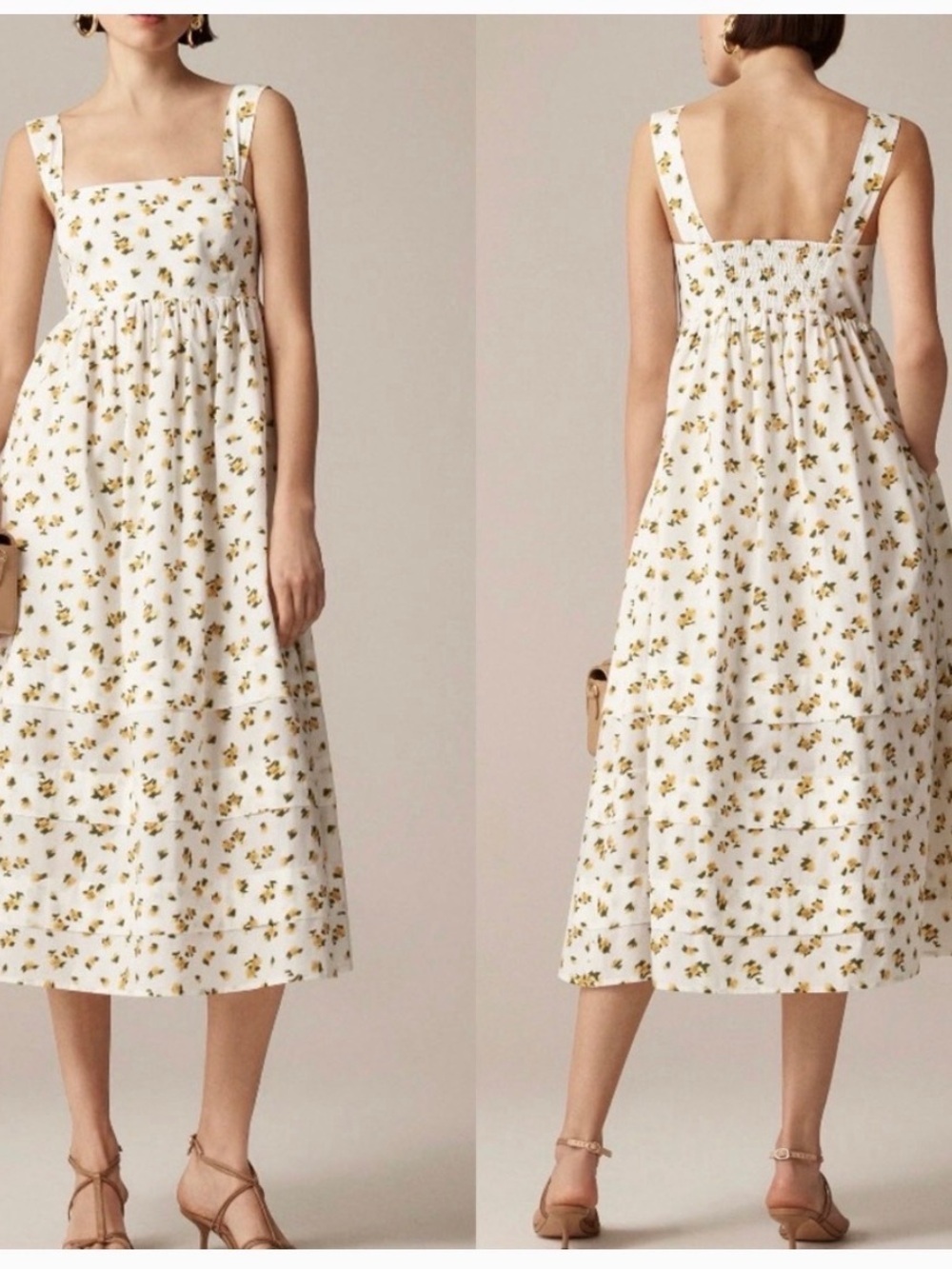 J Crew Squareneck Midi Dress
Budding Rose Print
Size 6 Petite Womens - Picture 2 of 6